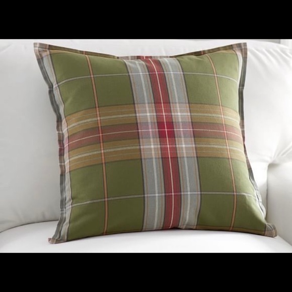 Pottery Barn Accents Pottery Barn Charles Plaid Pillow Covers